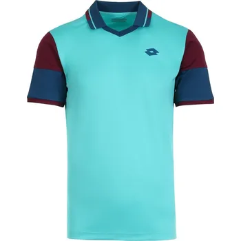 Pánské tričko Pánské tenisové polo tričko Lotto Top Ten II Polo PL Modrý (S)