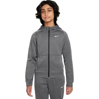 Chlapecká mikina Chlapecká mikina Nike Kids Therma-FIT Full-Zip - black/white Černý (XS)