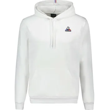 Pánská mikina Pánská tenisová mikina Le Coq Sportif SAISON 1 Hoody N°1 SS23 - new optical white Bílý (XL)