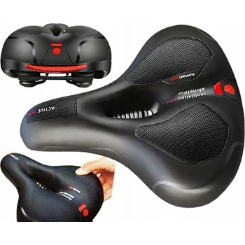 Sedlo na kolo POHODLNÉ TURISTICKÉ SEDLO S PRUŽINAMI NA KOLO, ODPRUŽENÉ, S ODRÁZKOU