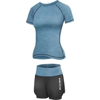 Dámské legíny Merco Runner Short 2W fitness set lake Velikost oblečení: XL