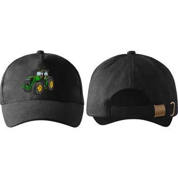 Kšiltovka kšiltovka s traktorem John Deere 7250R černá (kšiltovka , pokrývka hlavy , dopravní technika)