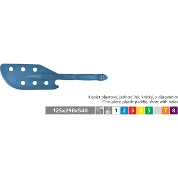 kbelík Kopist jednodílný, děrovaný k míchání, plastový Kobra Barva: Červená, Délka, velikost: 50 cm