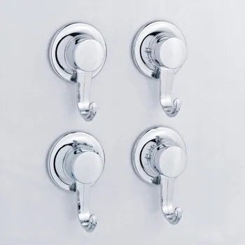 Věšák Sada 4 háčků Tatkraft Swiss Line na přísavky, bez vrtání, nosnost 10 kg