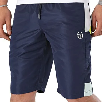 Pánské kraťasy Pánské tenisové kraťasy Sergio Tacchini Geometrica Bermuda Shorts Modrý (XL)