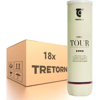 Tenisový míč Karton tenisových míčů Tretorn Serie+ Tour 18 x 4B