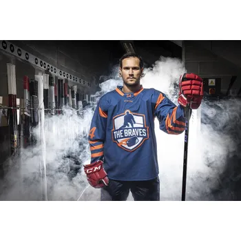 cyklistický dres DRES ZÁKLADNÍ (HRÁČSKÝ - CCM) S VLASTNÍM JMÉNEM A ČÍSLEM THE BRAVES - TBDH002 Typ dresu: Navy, Velikost: 3XL