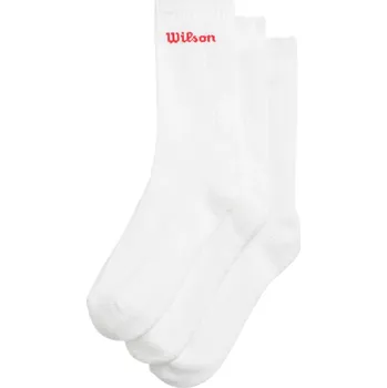 Pánské ponožky Ponožky Wilson Crew Logo 3P Bílý (38-42)