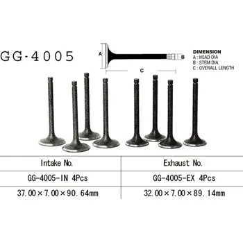 Rozvod motoru VESRAH VÝFUKOVÝ VENTIL KAWASAKI Z 1000J 81-83, 1000LTD 81-82, KZ 1000 POLICE (OEM: 12005-1011) (1KS) (MADE IN JAPAN)