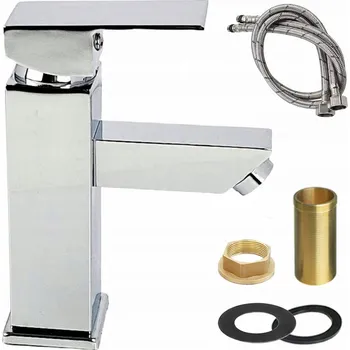 Vodovodní baterie Stojánková umyvadlová baterie TrendHouse Premium, stříbrná