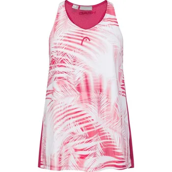 Dámská móda Dámský tenisový top Head Agility Tech Tank Top - mulberry/print vision Vícebarevný (S)