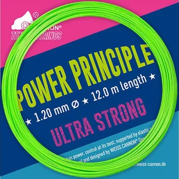 Struna na výplet tenisové rakety Tenisový výplet Weiss Cannon Power Principle (12 m) (1.20 mm)