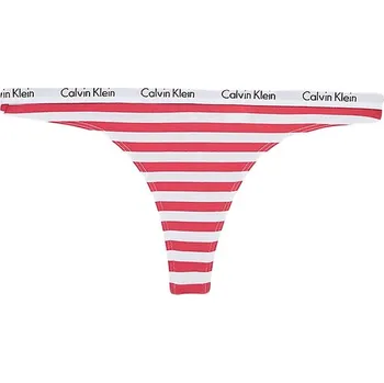 Kalhotky Kalhotky Calvin Klein Thong 1P - rainer stripe/cut rose Vícebarevný (XS)