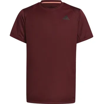 Chlapecká trička Adidas Boys Club - shadow red/ acid red Červený (128 cm)