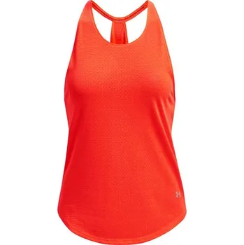 Dámský tenisový top Under Armour Women's UA Streaker Run Tank - phoenix fire/reflective Červený, Oranžový (XS)
