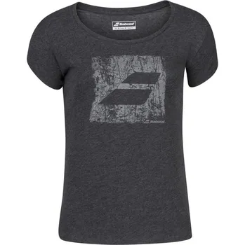 Dámské tričko Dámské tričko Babolat Exercise Big Flag Tee Women Šedý (XS)