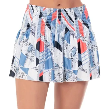 Dámská sukně Dámská tenisová sukně Lucky in Love Snake Rattle N' Roll Long Snake Point Smocked - bluemarine Modrý, Vícebarevný (XL)