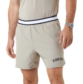 Pánské kraťasy Pánské tenisové kraťasy Björn Borg Borg Short Graphic Shorts - beige Béžový (XXL)