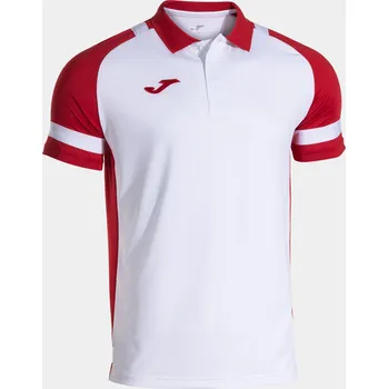 Pánské tričko Triko POLO s límečkem JOMA Lider bílo červené Velikost: M