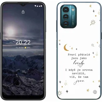 Pouzdro na mobilní telefon Gelový kryt mmCase na Nokia G11/G21 - citát 6 bílé pozadí