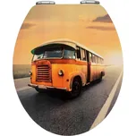 WENKO WC sedátko VINTAGE BUS oranžové 44,5x38,8 cm