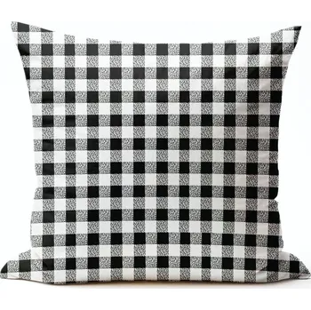 Povlak na polštářek Bavlněný povlak na polštář - Kostička šedá Zapínání: zip, Velikost polštáře: 40x40