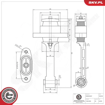 Zavěšení motoru Zavěšení motoru ESEN SKV 75SKV244