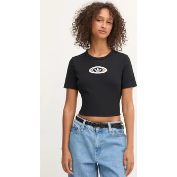 Dámské tričko Tričko adidas Originals Cut Out Rib Tee KC8804 černá 99X, vel. XXS