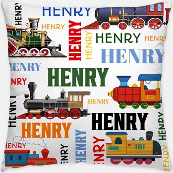 Polštář Polštář - Úžasné vlaky 40cm x 40cm