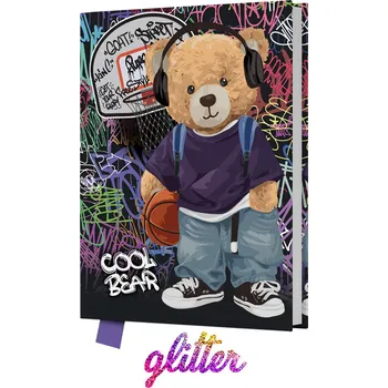 Památník JUNIOR 14x18 cm, 80 list. čistý - Cool Bear