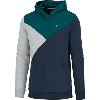 Pánská mikina Pánská tenisová mikina Fila Sweathoody Jacob - navy/deep teal/light grey melange Vícebarevný (S)