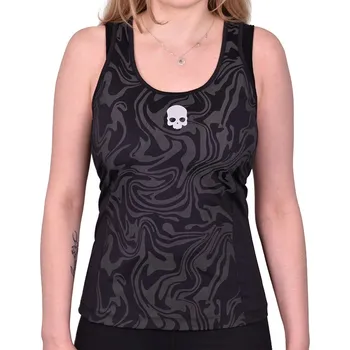 Dámský tenisový top Hydrogen Chrome Tech Tank Top - black/grey Černý (L)