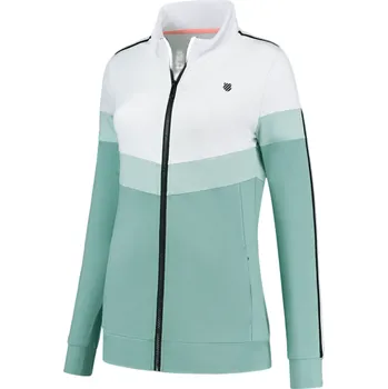 Dámská mikina Dámská tenisová mikina K-Swiss Tac Hypercourt STR Jack 2 - nile blue/white Modrý, Vícebarevný (XS)