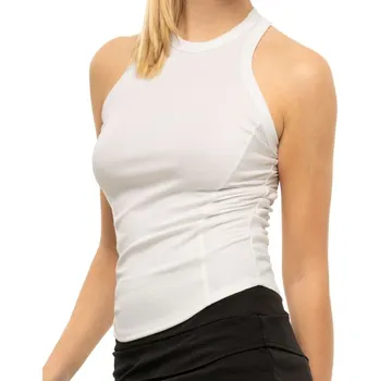 Dámský tenisový top Lucky in Love Core One Love Rib Tank - white Bílý (L)