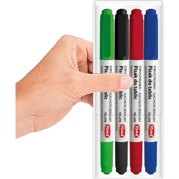 Popisovač na bílou tabuli, vícebarevný Toma, 4 ks