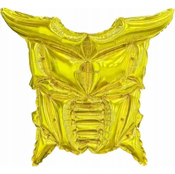 Balónek Fóliový balónek Zbroj rytíře zlatá 62x110 cm