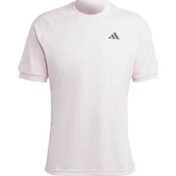 Pánské tričko Pánské tričko Adidas Melbourne Ergo Tennis Heat.Rdy Reglan - clear pink Růžový (XL)