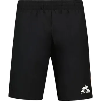 Pánské kraťasy Pánské tenisové kraťasy Le Coq Sportif Training SP Short N°1 M - black/orange perf Černý (XXL)
