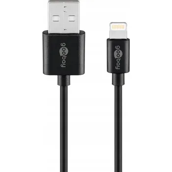 Datový kabel Kabel Goobay USB - Apple Lightning 2 m černý