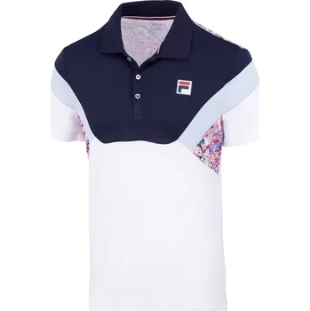 Pánské tenisové polo tričko Fila Polo Adrian - white Bílý (S)