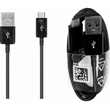 Datový kabel EP-DG925UBE Samsung microUSB Datový Kabel 1.2m Black (Bulk) 8596311105708