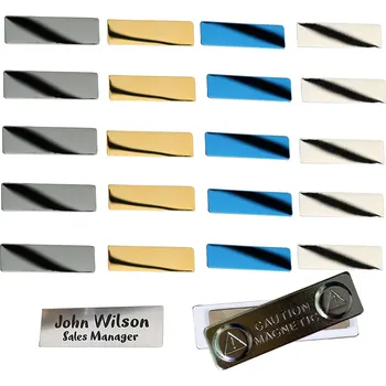 3D tisk Creality Falcon Series Stainless Steel Name Tags Badges - 20pcs