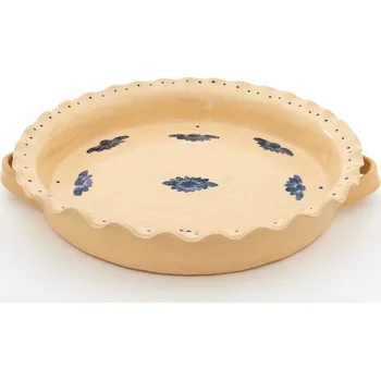 Forma na pečení koláč / pizza prům. 33cm světlý - kameninová forma na pečení (ruční výroba)