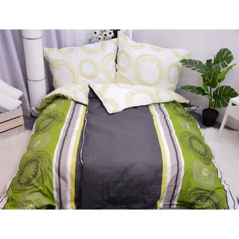 Povlečení Aaryans bavlněné povlečení Fanny zelené 140x200/70x90cm