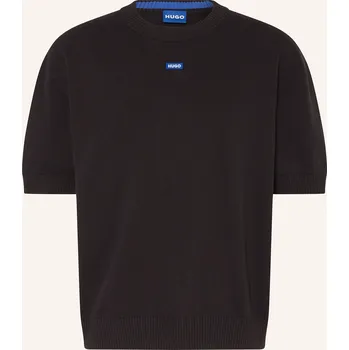 Pánská móda Hugo Pánské Úpletové Tričko San Carson, černá, S