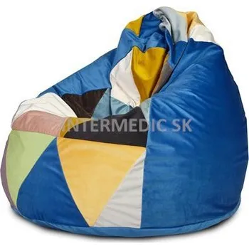 Sedací pytel Sedací vak Fuzzy mix magic velvet TiaHome šedá