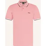 Boss Pánská Polokošile Z Piké Paul Slim Fit, růžová / černá /...