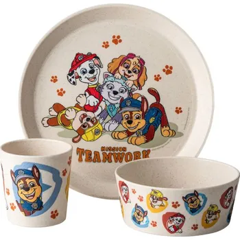 Dětská kuchyňka 3dílná dětská sada nádobí Tlapková patrola Barva: Béžová