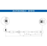 Brzdová hadice ATE 24.5134-0422.3