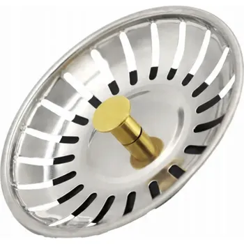 Instalatérský materiál Sítko do dřezu kovové 8 mm stříbrné